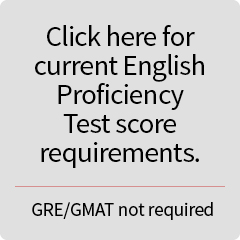 English proficiency test score is required