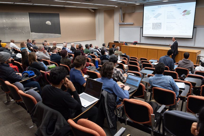 Ivan Marusic presenting lecture