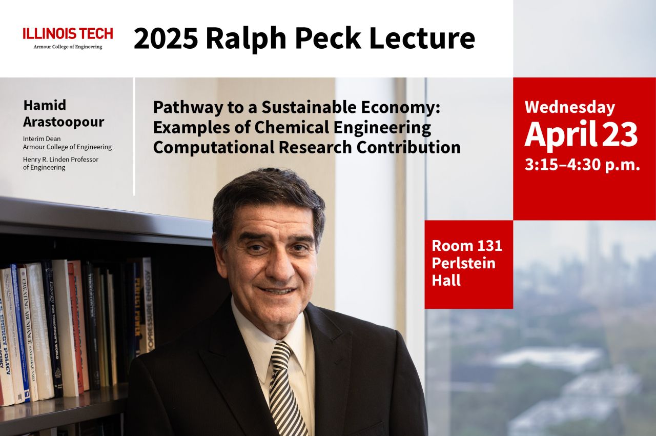 2025 Ralph Peck Lecture Graphic with Hamid Arastoopour