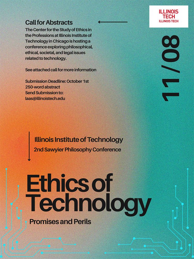 Poster for Illinois Tech's 2nd Sawyier Philosophy Conference
