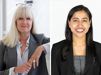 Illinois Tech faculty member Kim Erwin and Assistant Director of Illinois Tech’s Equitable Healthcare Lab Meghna Prakash