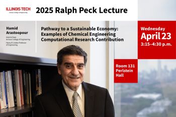2025 Ralph Peck Lecture Graphic with Hamid Arastoopour