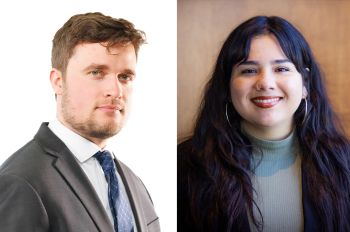2025 Peggy Browning Fellowship recipients Taylor Horton '26 and Gaby Treviño-Gutiérrez '26